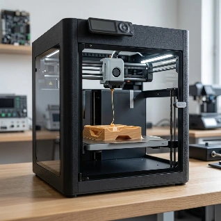 AI Generated Bambu Lab P1S 3D-Drucker in Aktion